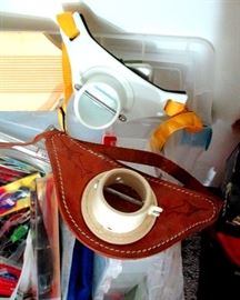 Fishing pole waist belt holders