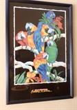 Framed tropical wall art