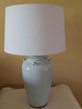 Light blue ceramic jar lamp - set of 2