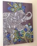 Unframed colorful canvas print