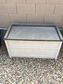 (2) weather resistant storage units