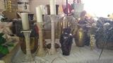 candle pillars, vases