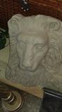 outdoor decor, lion's head