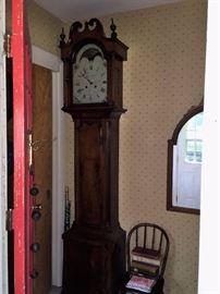 Antique Tall Clock  circa 1800   signed Jacob Hendel   Carlisle                                                                   Pennsylvania Clock