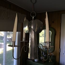 Hanging Pewter  Candle Lights 