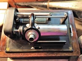 Antique Edison Phonograph with Horn