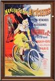 French Art Nouveau Bicycle Poster
L. Corrois,  "Manufacture de Bicyclettes".  Lithograph poster, signed in the plate A. Dutheil et Cie; Imp. Bourgerie et Cie., Paris 39" x 25" (sight).  Bid at www.fairfieldauction.com today through Wed. July 20th