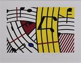 Roy Lichtenstein
"Composition IV", 1995 17 1/2" x 22 3/4", color silkscreen pencil signed and numbered Corlett, Lee Mary. The Prints of Roy Lichtenstein A Catalogue Raisoneé 1948-1997.Hudson Hills Press: New York, 1994. Listed and illustrated as no.29 Given to the present owner by the artist's wife..  Bid at www.fairfieldauction.com today through Wed. July 20th