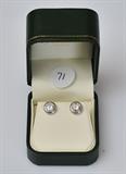 Pair of 18k Platinum and Diamond Stud Earrings
each diamond approximately .85 ct.  Bid at www.fairfieldauction.com today through Wed. July 20th
