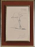 Salvador Dali Pencil Drawing
"The Archer" signed lower right 19 1/2" x 12 1/2"