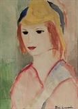 Marie Laurencin
Portrait of a Girl signed "Marie Laurencin" lower right watercolor on paper, 12 1/2" x 9" (sight)