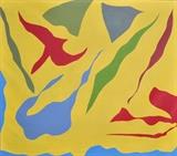 Ray Parker
Untitled 68" x 76 1/2" oil on canvas signed on verso "R. Parker '73"