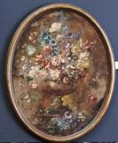 Flemish School, Probably 19th Century
Oval still life  oil on canvas, unsigned 36" x 28".  Bid at www.fairfieldauction.com today through Wed. July 20th