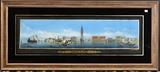 Italian School, Late 19th Century
Depicting a panoramic view of Venice gouache on paper, with an eglomise mat inscribed in gilt "B.B. fecit 1809" 8 1/4" x 34 3/4" (sight).  Bid at www.fairfieldauction.com today through Wed. July 20th