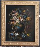Flemish School, Probably 19th Century
Still life with flowers in an urn oil on canvas, unsigned 34 1/4" x 28".  Bid at www.fairfieldauction.com today through Wed. July 20th