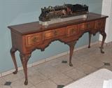 George III Style Welch Dresser Base
79" wide, 19" deep, 34" high early 20th century.  Bid at www.fairfieldauction.com today through Wed. July 20th.  