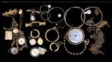 Group of Jewelry
Mostly Victorian, including brooches, bracelets, pendants, NY Standard pocket watch, watch fobs and earrings.  Bid at www.fairfieldauction.com today through Wed. July 20th