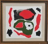 Esteban Vicente
Untitled 18" x 20", watercolor and collage signed in pencil lower right.  Bid at www.fairfieldauction.com today through Wed. July 20th