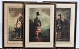 Henry Raeburn, RA
Three Scottish mezzotint engravings, depicting The MacNab, Colonel Alastair MacDonnel, and a third. Pencil signed. Each 24 1/2" x 15" (sight).  Bid at www.fairfieldauction.com today through Wed. July 20th
