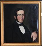 American or English School
19th century Portrait of a Gentleman with Sideburns oil on canvas, 28" x 25".  Bid at www.fairfieldauction.com today through Wed. July 20th