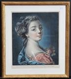 Louis-Marin Bonnet, after Boucher
Jeanne-Élisabeth Victoire Boucher crayon engraving 17" x 14" sight.  Bid at www.fairfieldauction.com today through Wed. July 20th