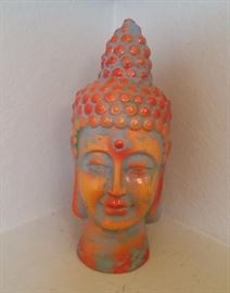 Large Buddha head statue