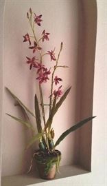 One of many silk potted plants