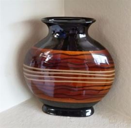 Large ceramic painted vase