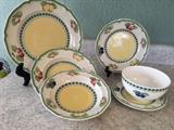 Villeroy & Boch French Garden -- lots of place settings and serving dishes
