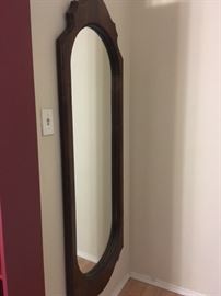 Almost floor to ceiling mirror