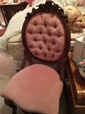Balloon, tufted back Victorian chair
