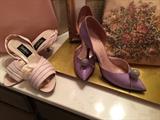 Great shoes, the purple ones are fabulous, vintage tapestry purse.
