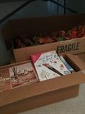 Lots of art books and wonderful fall silk decorations