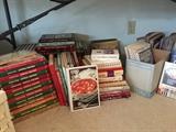 Southern Living Annual Cookbooks from 1979 to 2005 and other cookbooks, lots of sewing and craft books