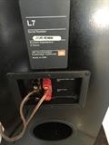Back of JBL speakers