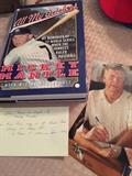 The man himself! Mickey Mantle, photo of him signing this book!