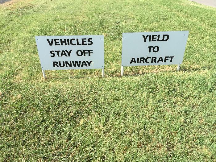 Very important!  This is an active private airport and so please do not drive on the runway. It is very important that when entering this subdivision that all rules are followed and that the residents are driveways and grass areas are not used or blocked.  There will be ample parking available and you can park on the grass at the estate location.