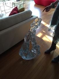 " The Crystal Sentinal" by Martin Blank 2001 Hot sculpted Glass