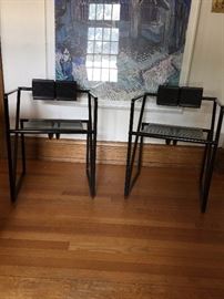 Pair of Mario Botta Armchairs 1980's Seconda 602 in Black 