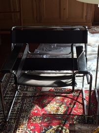 Pair of Brown Wassily Chairs by Knoll circa 1984 