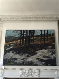 ' Mud Season' by  Daisy Craddock 1991 Large Oil on Canvas 