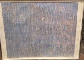 Jack Tworkov Pastel & Pencil on Paper circa 1970 #1-70 Drawing # 8 