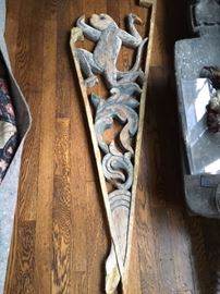 Canoe Prow, Sepik River New Guinea 