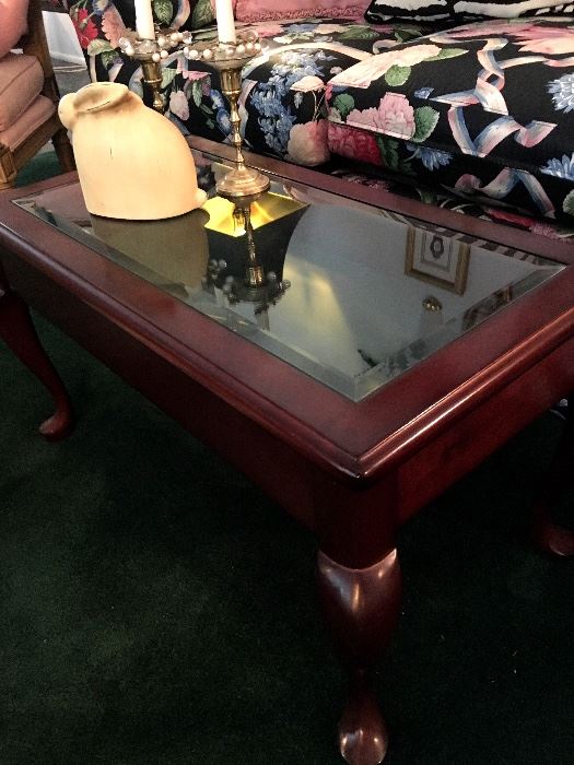 Beveled Glass Coffee Table...