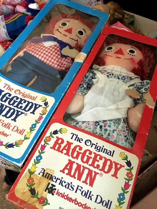 Attention: Dealers, Treasure Hunters, Flea Market Folks, Collectors, & ANYONE that loves a GOOD DEAL! THIS Sale Is For You!  The House Is Packed! Filled With MANY Vintage New Unopened Treasures!...Like Raggedy Ann...and Andy!...