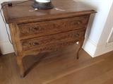French 2 drawer side table $400