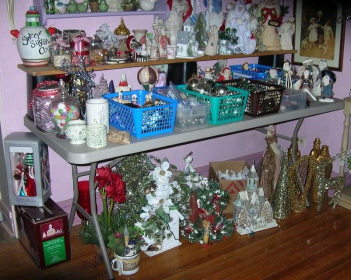 Christmas decorations, glass ornaments, themed decor
