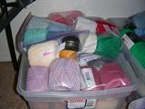 Crate of craft thread
