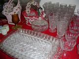 Glass and crystal serving trays