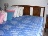 Queen headboard matress and box spring